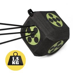3d tiro com arco bloco alvo 8.6 "cubo auto recuperação expe caça tiro alvo pedaço em camadas alvo preto 22cm para todas as setas - Image 4