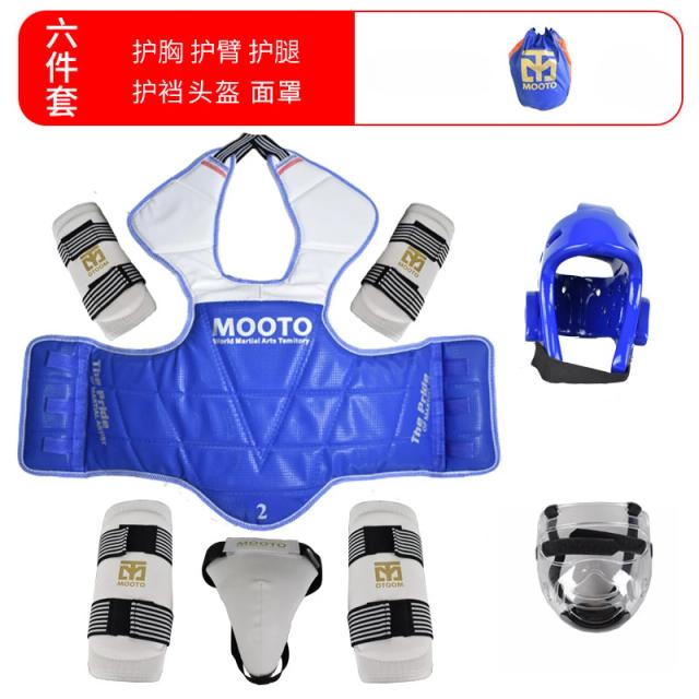 Conjunto Completo de Equipamentos de Proteção para Treinamento e Competição em Taekwondo