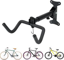 Wall-montado Bike Rack para garagem, Heavy Duty Bike Wall Mount, armazenamento de bicicletas indoor, cabide de bicicletas, 55 libras de capacidade - Image 1