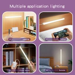 Luz de mesa lâmpada de leitura magnética usb dormitório led iluminação noturna tubo proteção para os olhos armário espelho estudante escritório mesa estudo - Image 6