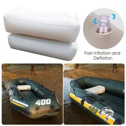PVC Inflável Leve Assento De Almofada De Ar, Assento Para Caiaque, Barco De Pesca, Rafting, Praia, Jogos Infantis, 56x27x15cm - Image 5
