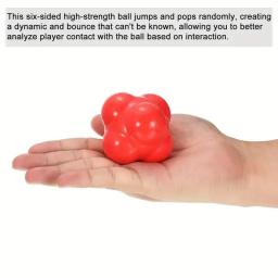 Silicone Hexagonal Reaction Ball, Adequado para Agilidade e Coordenação, Exercício e Treinamento de Fitness, Adequado para Crianças e Adultos, 68mm - Image 4