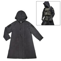 BACRAFT-Outdoor Tactical casaco longo, Jaqueta de laboratório Melhoria, todo o algodão, imitação Hemp Crepe, vestido longo, Windbreaker - Image 1