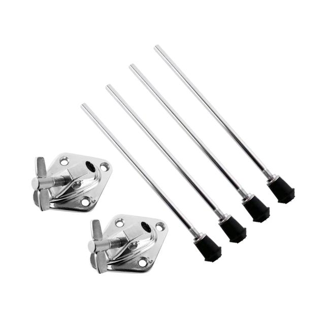 Pés Antiderrapantes Profissionais para Bumbo: Acessório Estável para Bateria e Instrumentos Musicais