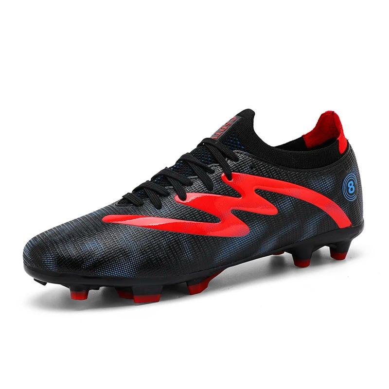 Botas de futebol profissional masculinas, tênis de grama infantil, tênis antiderrapante de treinamento, respirável, multicolorido, ao ar livre - Image 1