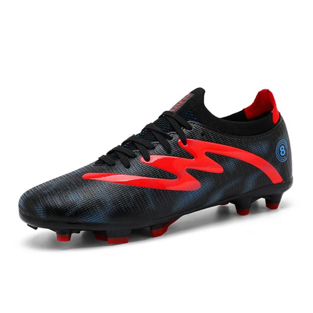 Botas de Futebol Profissional Masculinas e Tênis Infantil Antiderrapante para Treinamento ao Ar Livre, Respirável e Multicolorido