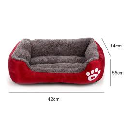 Oxford pano Pet Bed, confortável ninho de lã, gaiola para cães Almofada, Casinha de cachorro de inverno impermeável Sofá de dormir de pelúcia - Image 6