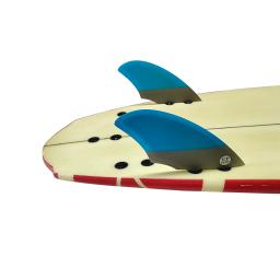 UPSURF-FCS Twin Keel Fins, 2 Fins, Double Tabs Base, Prancha de Surf, Honeycomb Fiber, Twin Fins for Fish Boards - Image 4