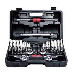 Conjunto De Halteres Ajustáveis De Peso, Equipamento De Treino De Fitness, Ginásio, 50kg - Image 2
