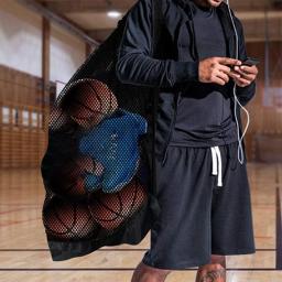 Saco de esportes de cordão de grande capacidade, bolsa de ombro para armazenamento, basquete, futebol, futebol, voleibol, piscina - Image 2