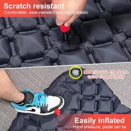 Auto Inflável Esteira De Dormir Com Travesseiros, Almofada De Dormir De Acampamento, Esteira de ar Ultraleve, Bomba Infladora Embutida, Colchão Inflável - Image 6