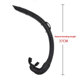 Snorkel dobrável de silicone com estojo de armazenamento compacto, snorkel de enrolar para homens e mulheres, tubo de respiração molhada, mergulho livre, silicone - Image 5