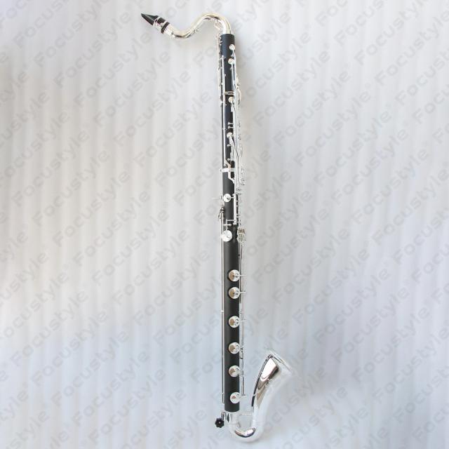 Clarinete baixo profissional c corpo de baquelite e teclas banhadas a prata clarinete baixo baixo c bom custo desempenho clarinete baixo