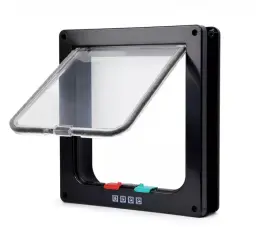 Porta com aba de plástico para animais de estimação, porta de segurança, pequeno pet fornecimentos, porta com aba para cão e gato, cachorro e gatinho, porta com aba de segurança - Image 1