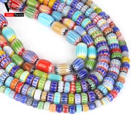 Contas de vidro coloridas naturais para fazer jóias, acessórios redondos e soltos para pulseira e colar, 15 polegadas - Image 4