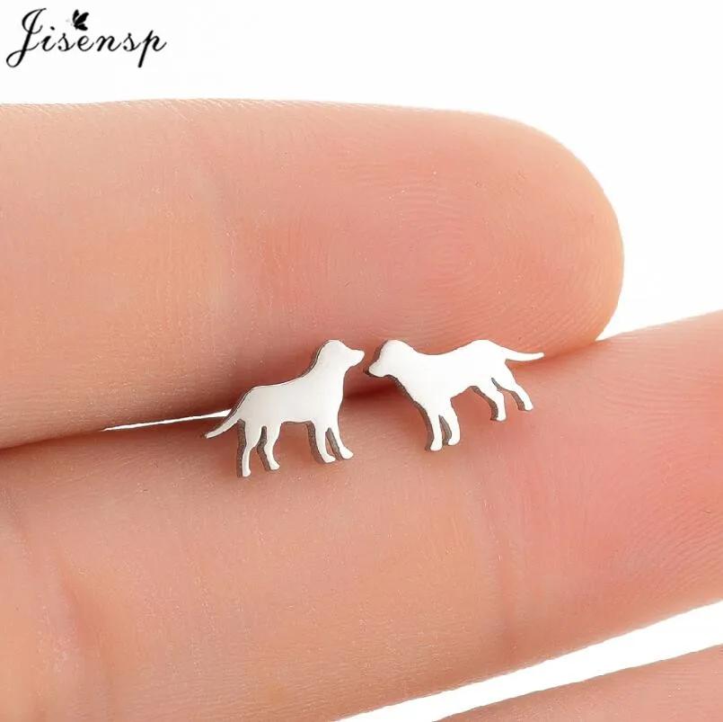 Brincos de animais dos desenhos animados para mulheres, Aço Inoxidável Múltiplo, Cat Stud, Small Dog Paw Ear Studs, Jóias Engraçadas, Oorbellen - Image 1