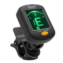 IRIN-T-500 Clip-on afinador de guitarra, display LCD, rotativo, cromático, acústico, baixo, ukulele, iniciante, acessórios - Image 1