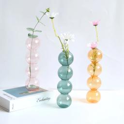 Vaso de vidro para sala de estar, criatividade, mesa hidropônica, arranjo de flores, sala de jantar, simulação de flores, decoração de plantas, recipiente - Image 4