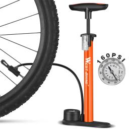 Oeste Bicicleta Bomba Do Pneu De Bicicleta, alta Pressão, Bomba De Piso Da Bicicleta, Presta Schrader Válvula, MTB Estrada, Acessórios De Bicicleta, 160PSI - Image 6