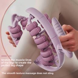 Mais novo 28 rodas anular perna braçadeira massageador relaxar massageador anti-celulite massageador corpo emagrecimento rolo massagem para o corpo - Image 1