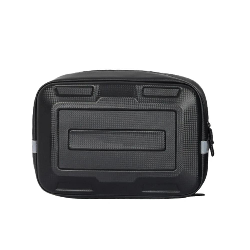 Sacos de cauda do assento traseiro impermeável para bicicleta Grande capacidade Motor de bicicleta Sacos de bagagem de PVC Shell duro Armazenamento de garfos Estojo organizador - Image 1