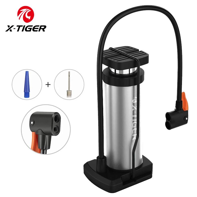 X-TIGER portátil bomba de bicicleta pedal de alta pressão bomba de pé ultra-leve liga de alumínio mtb bicicleta inflator de pneus acessórios - Image 1
