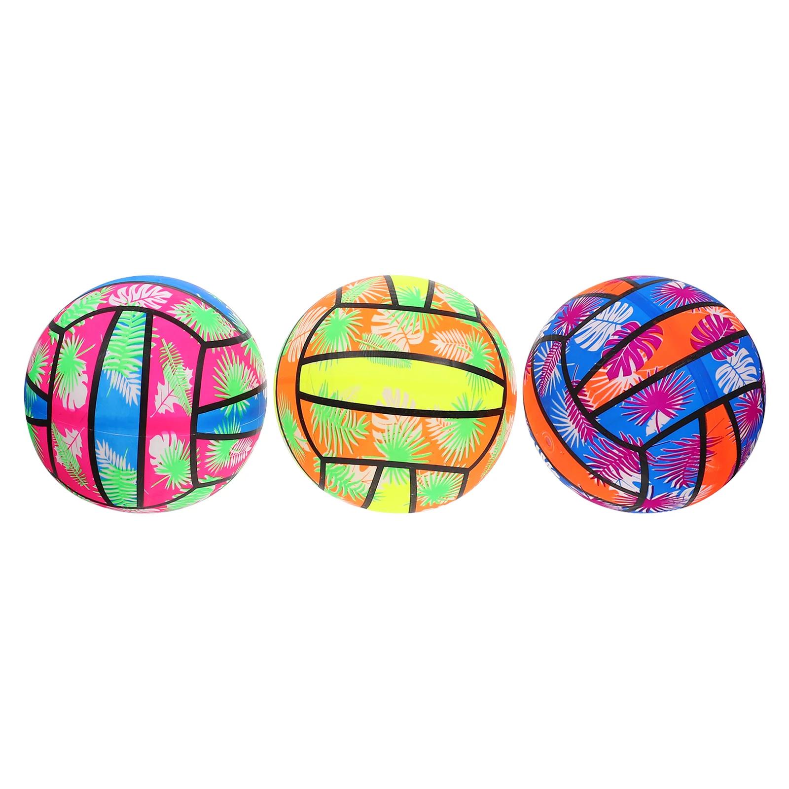 O voleibol inflável bola para crianças, brinquedo piscina, praia água jogar, ao ar livre, 3 pcs - Image 1