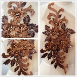 3D Bordado Laço Material Colorido, vestidos De Noiva, Trajes De Desempenho De Palco, Artesanato Decorativo, DIY Costura, 18 Cores - Image 4