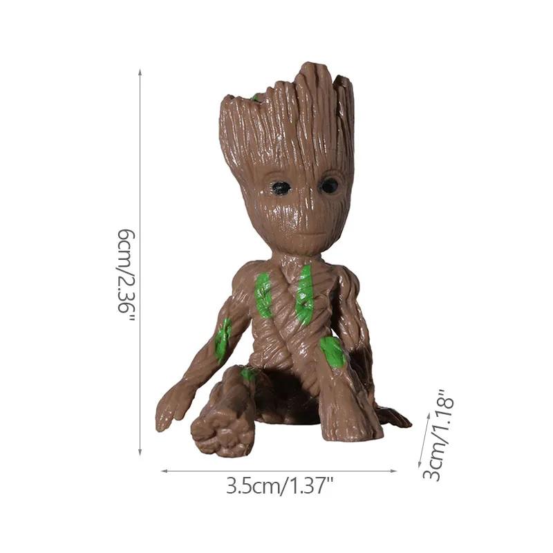 Anime Figura Vasos de Flores e Plantadores, Estatueta Groot Homem Árvore, Decoração de Casa, Vasos de Jardim, Office Pen Holder, Brinquedos para Crianças Presentes - Image 1