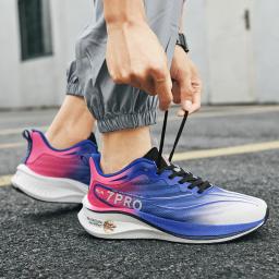 Tênis de corrida masculino de verão novo profissional placa de carbono sapatos de treinamento esportivo ao ar livre antiderrapante absorção de choque tênis - Image 5