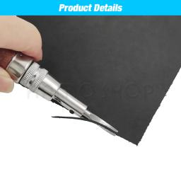 Costura ajustável profissional e entalho artesanato de couro vinco, aparador multifuncional, ferramentas artesanais, DIY, 7 em 1 - Image 5
