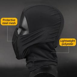 Balaclava tático para airsoft e paintball, máscara facial completa, proteção de malha respirável para caça ao ar livre, wargame cs - Image 4