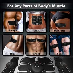 Ems estimulador muscular trainer aptidão inteligente treinamento abdominal corpo elétrico perda de peso emagrecimento dispositivo - Image 6