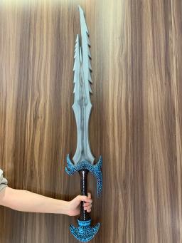 1:1 Cosplay Guerra Besta Elfo Espada Arma Role Playing Game Espada Dragon Scale Espada Carnaval Cos Arma Modelo brinquedo Borracha Unsharpen - Image 5
