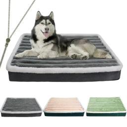 Cama curta do cão do luxuoso com fundo antiderrapante, Cama ortopédica do cão da espuma, tampa removível, cães grandes, médios, pequenos, máquina lavável - Image 1