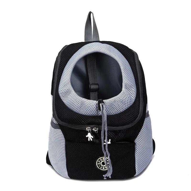 Novo Dog Pet Backpack Carrier Travel Bag Front Pack Respirável Ajustável com Segurança Tiras Reflexivas para Caminhadas Gatos Ao Ar Livre - Image 1