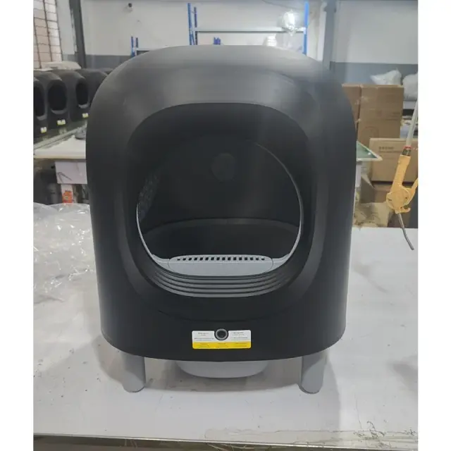 Caixa Automática para Gatos com Auto-Limpeza, Controle Remoto via App, Alertas e Supressão de Odores - Ideal para Múltiplos Gatos, Capacidade de 56L