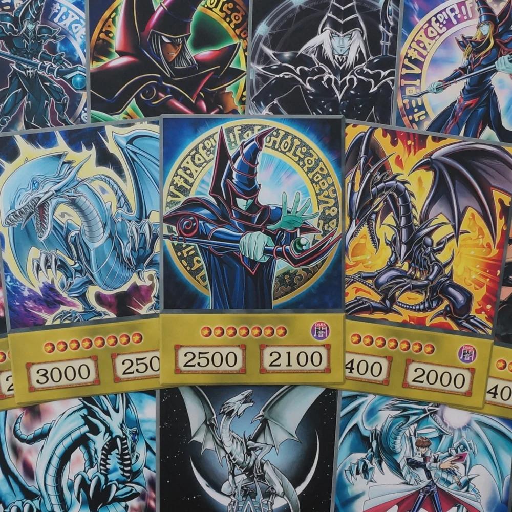 Cartões de papel da coleção do estilo anime Orica, arte diferente, mágico escuro, olhos azuis, dragão branco, olhos vermelhos, preto, conjunto 24pcs - Image 1
