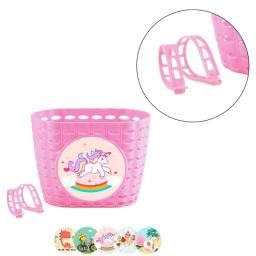 Cesta bicicletas plástico para menino menina cesta vime com alça fixação - Image 3