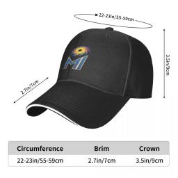 Grilo Mumbai Indiano Logo Boné de beisebol, Trucker Hard Hat, Rave Man Chapéu das mulheres, Chapéu de Natal - Image 6