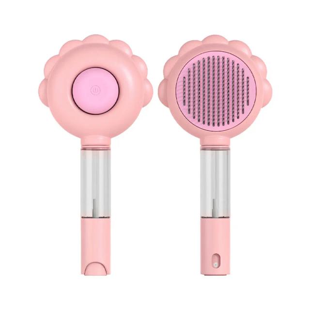 Pente Alisador Elétrico Profissional e Escova Multiuso para Pets com Massagem e Vapor de Cuidados para Cabelos