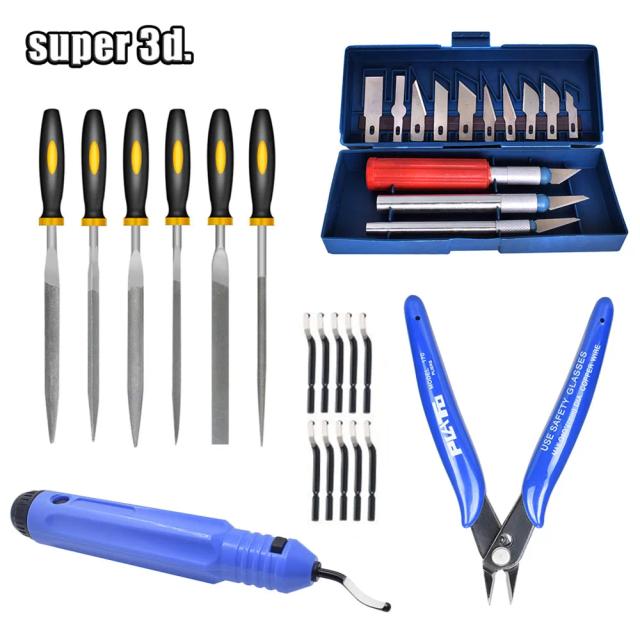 Kit Completo de Ferramentas para Impressão 3D: Lâminas de Corte, Desbaste e Escultura DIY