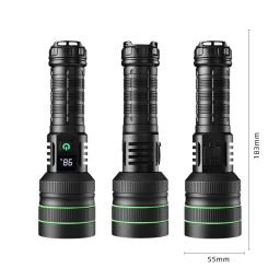 Lanterna led recarregável de alta potência, lanterna tática forte, lâmpada de luz dura de longo alcance para acampamento ao ar livre e caminhadas - Image 2