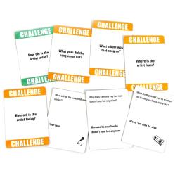 Hip Hop e R & B Music Trivia Card Game, Adult Game, Night Party, Family Gathering Board, Liricamente correto 90 e 2000 - Image 6