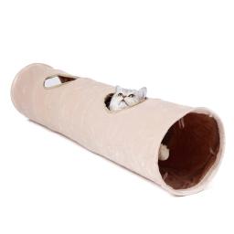 Canal de pelúcia dobrável para gato de estimação, camurça dobrável, brinquedo educativo, inverno quente, brinquedos interativos, Cat Supplies, 25x120cm - Image 5