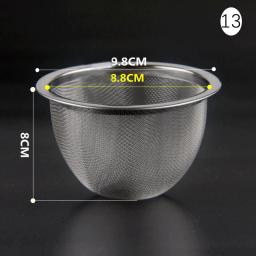304 aço inoxidável reutilizável chá infusor, chá coador, bule, folha de chá solta, filtro de especiarias, acessórios de cozinha, 1pc - Image 1