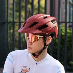 INBIKE-Capacete de Bicicleta para Homens e Mulheres, USB Recarregável, Luz Traseira LED, Bicicleta de Montanha, MTB Acessórios De Ciclismo - Image 2