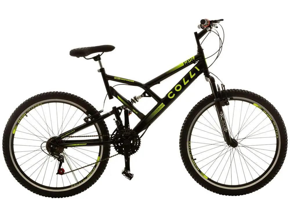 Bicicleta Aro 26 Colli GPS Freio V-Brake Aço Carbono 21 Marchas - Image 1