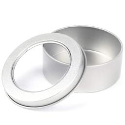 Latas de metal com topo transparente, recipientes vazios para velas, artes e ofícios, armazenamento na cozinha, 2 oz, embalagem 30 - Image 6