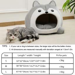 Muito macio Cat Bed, Pet Basket, Casa Sofá, Small Dog Lounger, Almofada Gatinhos, Puppy Mat, Tent Bed, Suprimentos - Image 3